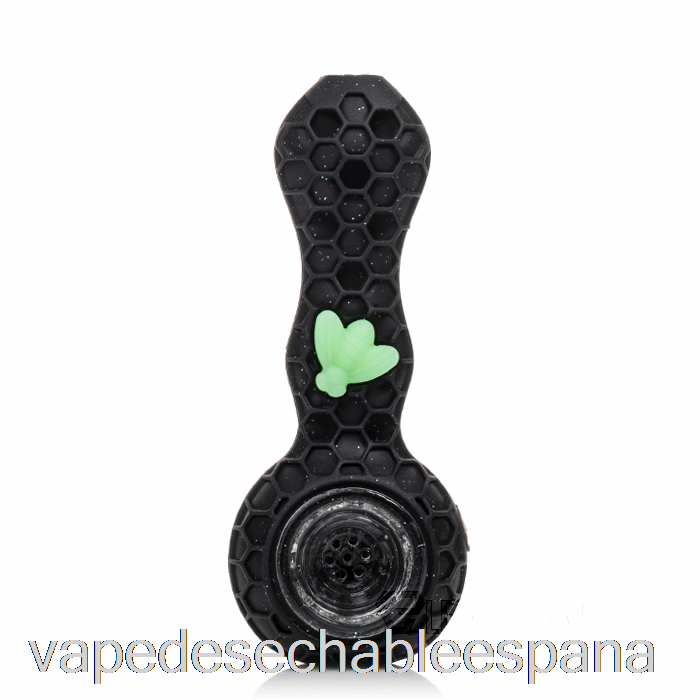Vape Desechable España Stratus Bee Cuchara De Silicona Pantera Brillante (glitter Black / Uv Green Bee)